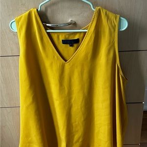 Gold color sleeveless top